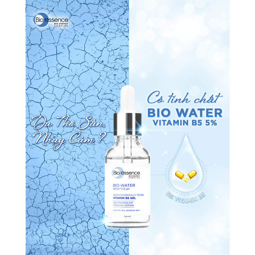 Tinh chất dưỡng ẩm và phục hồi Bio-essence Bio-water Bio gel Vitamin B5 30ml