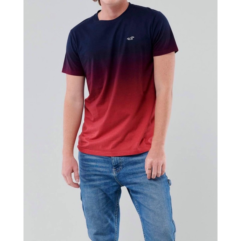 Áo loang hai màu Hollister chất cotton