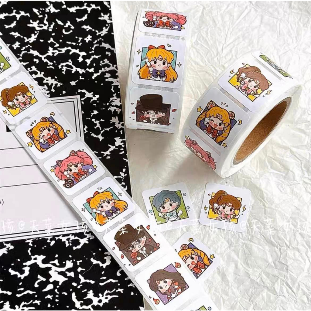 Sticker Anime Cuộn Chiết 1K Dễ Thương