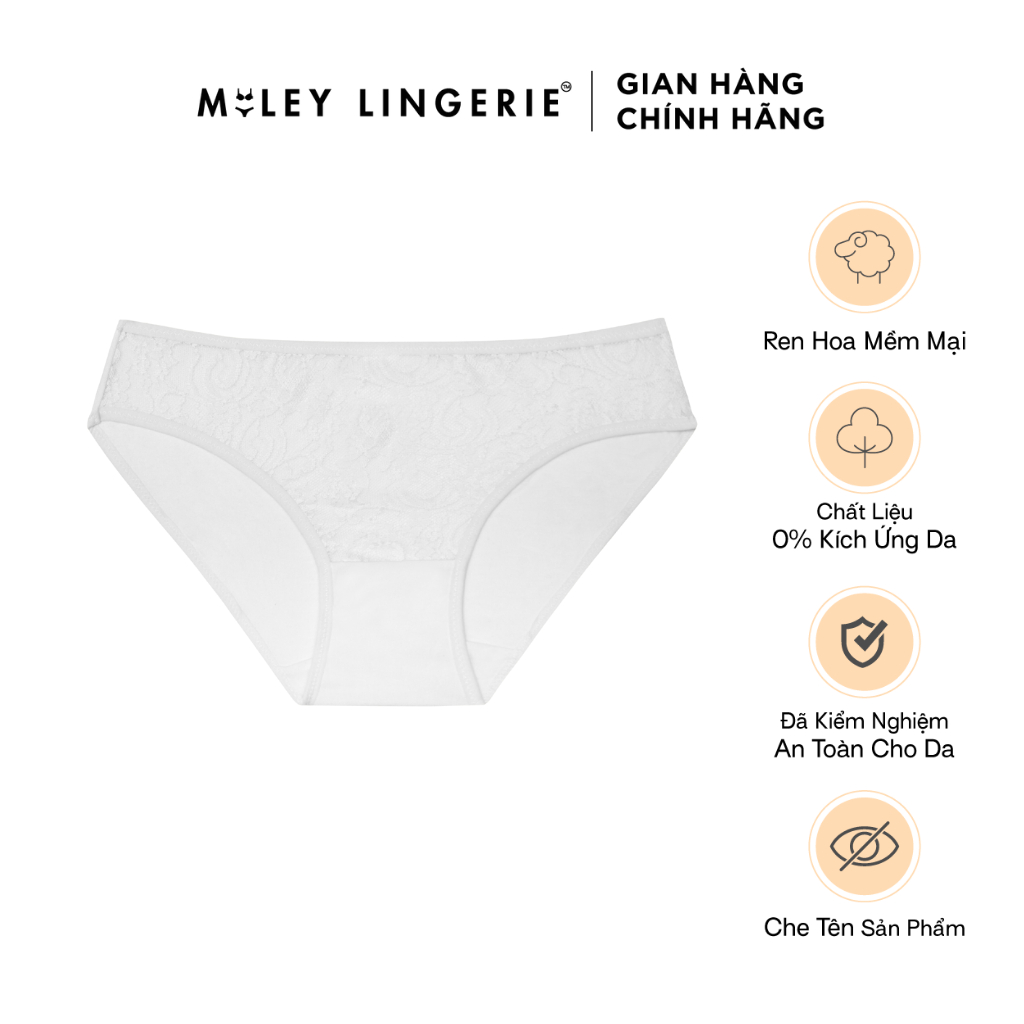 Quần Lót Modal Bikini Phối Ren Thân Trước Miley Lingerie FCM0204