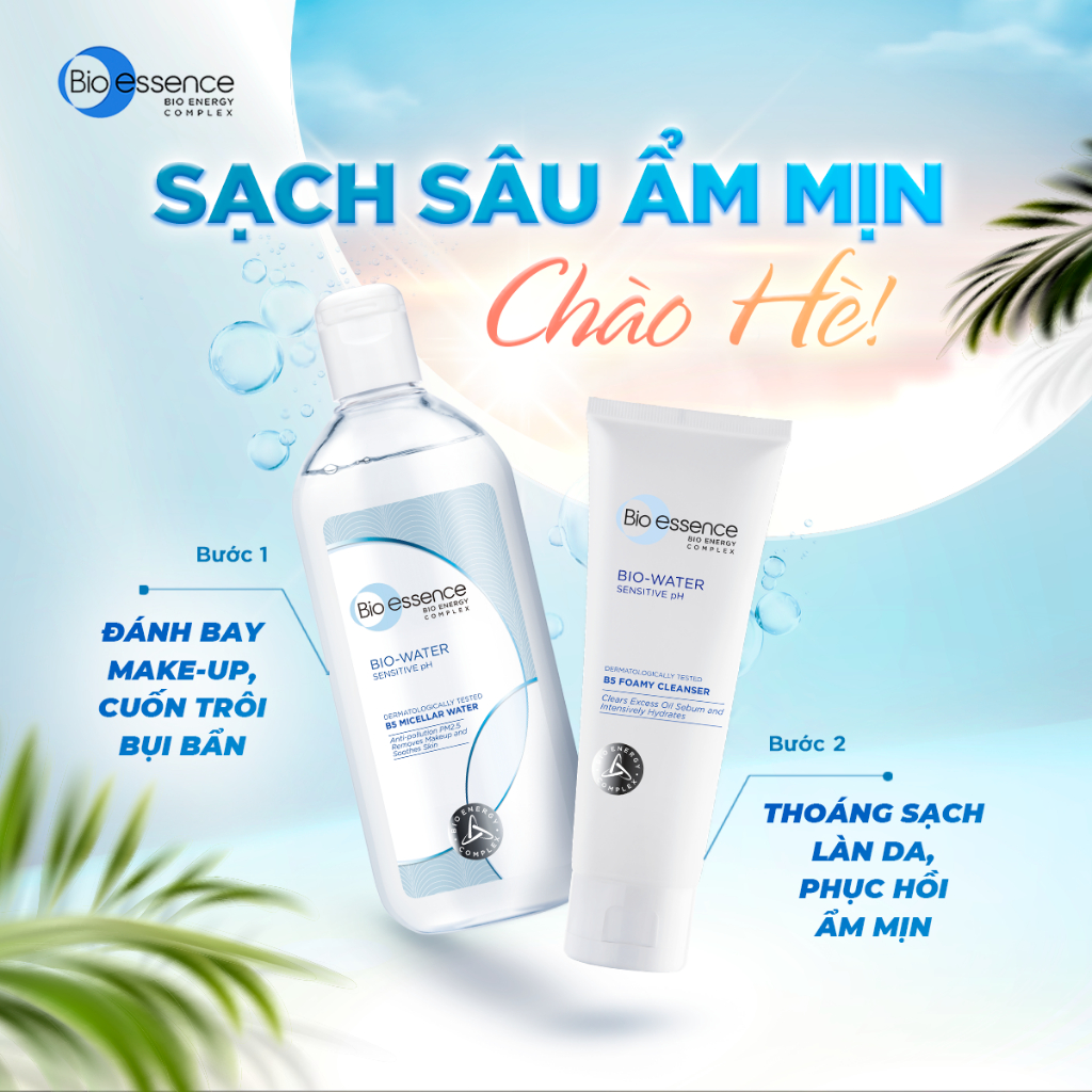 Sữa rửa mặt cấp ẩm và phục hồi Bio Essence Bio-Water B5 Foamy Cleanser 100g