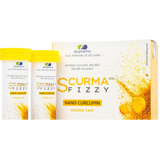 Sủi nghệ Nano Curcumin Scurma Fizzy (hộp 2tube x10 viên) hỗ trợ dạ dày scumar fizzy
