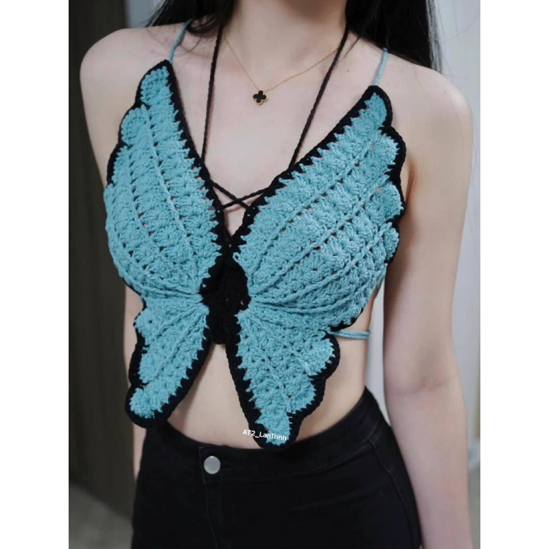 Áo len handmade butterfly nhiều màu tự chọn