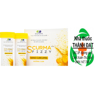 Sủi nghệ Nano Curcumin Scurma Fizzy (hộp 2tube x10 viên) hỗ trợ dạ dày scumar fizzy curcumin đích