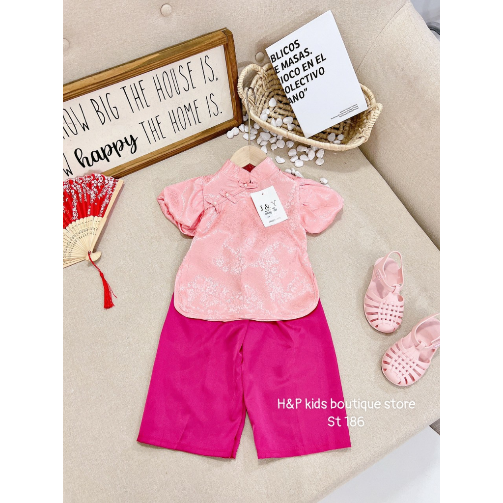 SALE_Bộ bà ba 10-30kg lụa hàn vân hoa  mềm mát ko kèm bờm nhé  _thoitrangbeyeu J&B