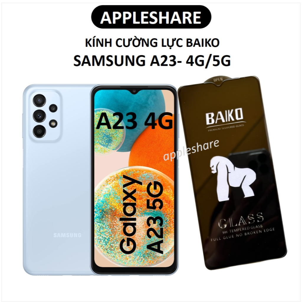 Kính cường lực Kingkong BAIKO cho Samsung Galaxy A23 5G/ 4G phủ nano siêu mượt siêu cứng ít bám vân tay