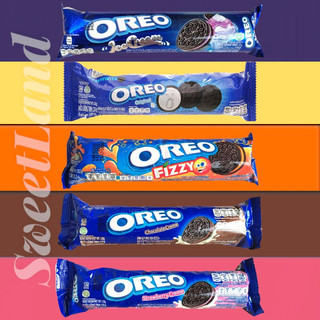 OREO Bánh quy kẹp kem Oreo thanh 133gr, 16gr Hương Ice Cream, Socola, Dâu, Truyền Thống.