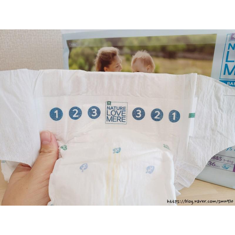COMBO 2 bịch Bỉm dán/quần NATURE LOVE MERE cao cấp nội địa Hàn Quốc cho bé S26/M24/L22/XL20/XXL18