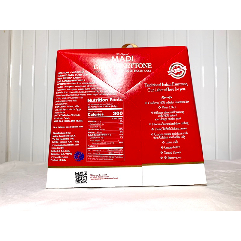 Bánh MADI GRAN PANETIONE của Ý