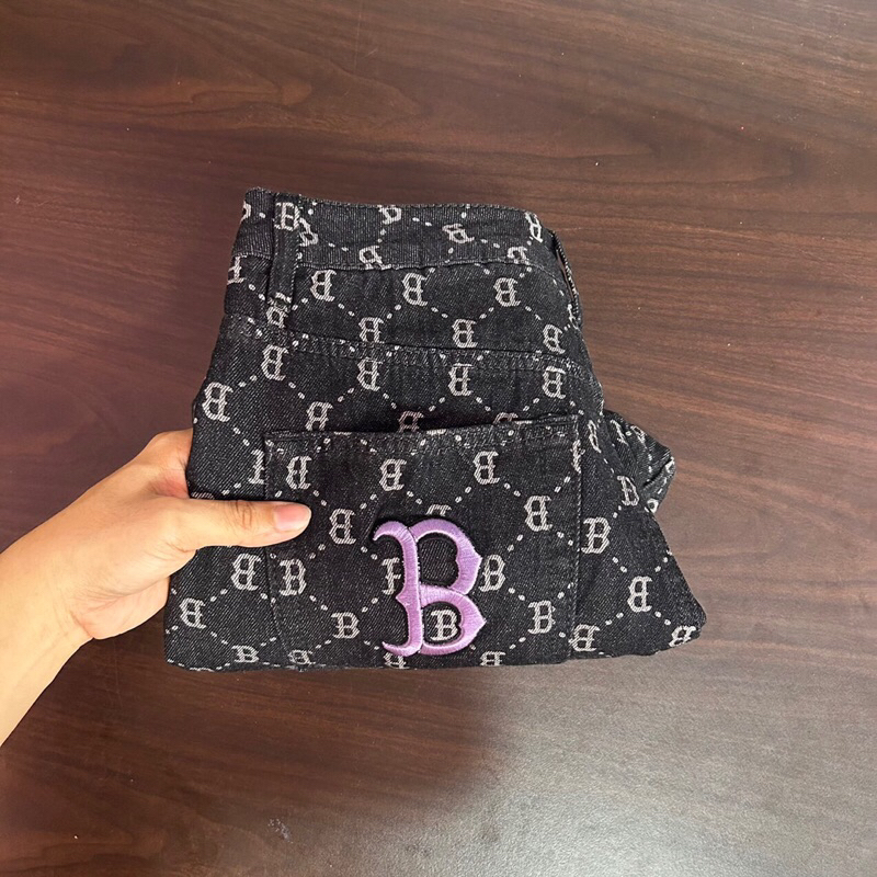 Chân váy jeans MLB