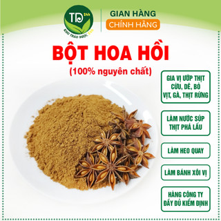 [500 gr] Bột hoa hồi nguyên chất 100%, sạch thơm, gia vị làm nguyên liệu cho nhiều món ăn thơm ngon | Kho thảo dược 24h