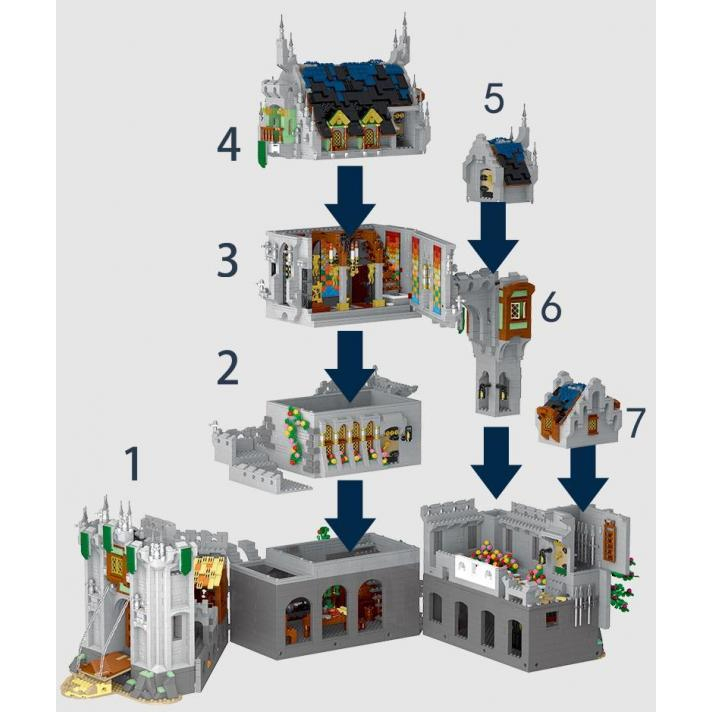 Xếp Hình Mork 033010 Lâu Đài Trung Cổ Bản Moc 8603 Mảnh