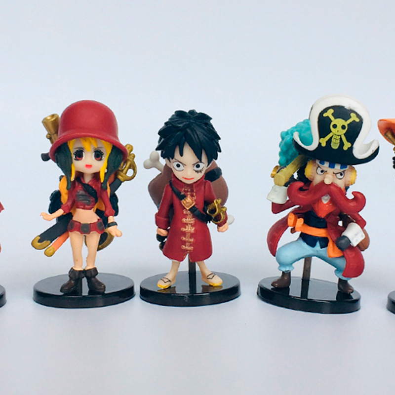 Bộ 9 Mô Hình One Piece Băng Hải Tặc Mũ Rơm, 9 Nhân Vật Team Luffy - Mô Hình Decor Trang Trí, Figure Tượng One Piece