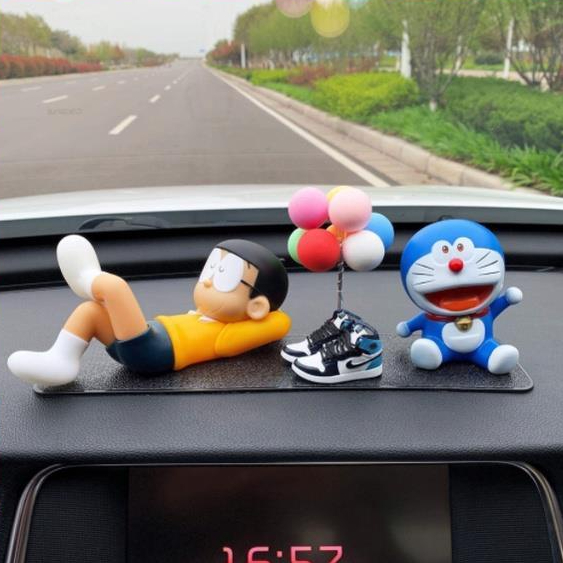 Mô Hình Nobita Nằm Ngủ, Doraemon, Chùm Bóng Bay, Kích Thước 9cm, Mô Hình Decor Trang Trí, Bộ Sưu Tập Nhân Vật Yêu Thích