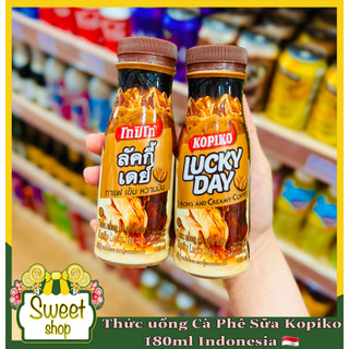 ☕☕ Cà phê sữa Lucky Day Kopiko chai 180ml Indonesia 🇮🇩🇮🇩