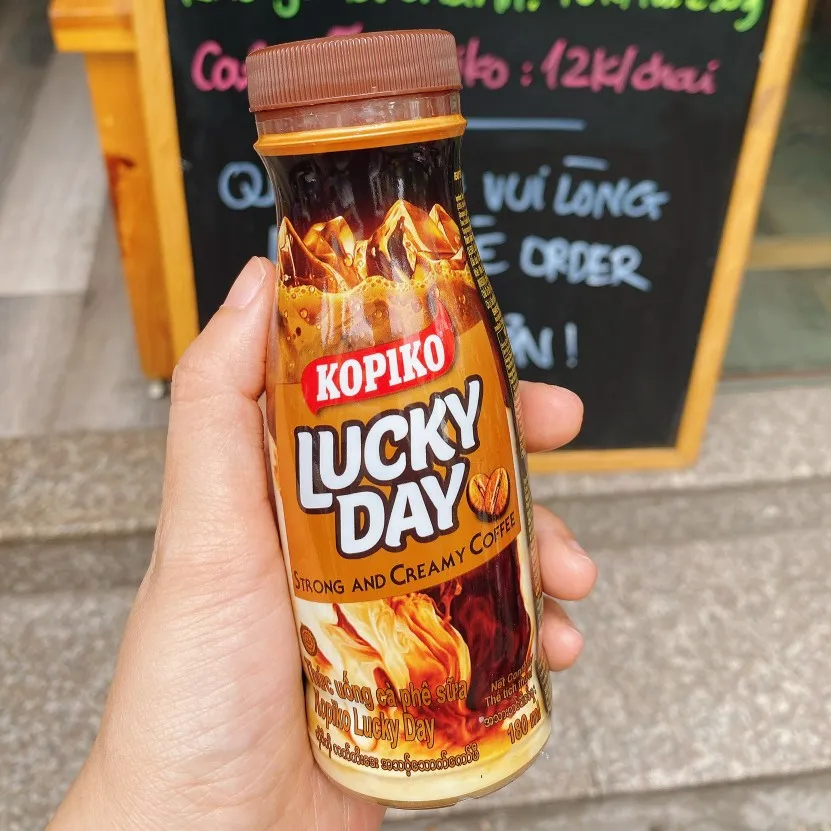 ☕☕ Cà phê sữa Lucky Day Kopiko chai 180ml Indonesia 🇮🇩🇮🇩