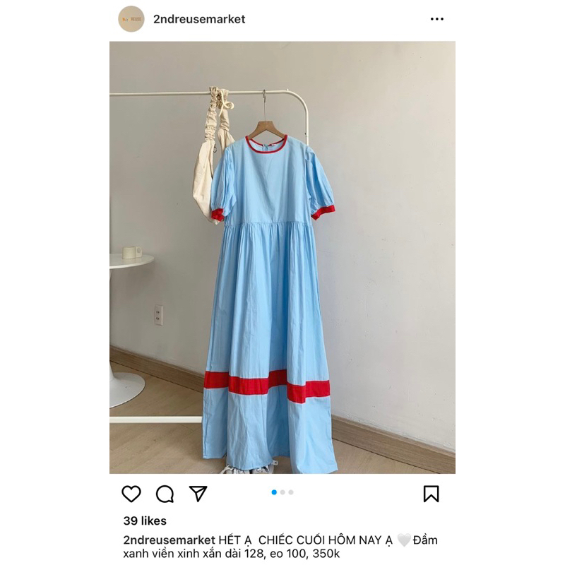PASS đầm váy dài kiểu - nhà 2ndreusemarket váy secondhand / 2hand