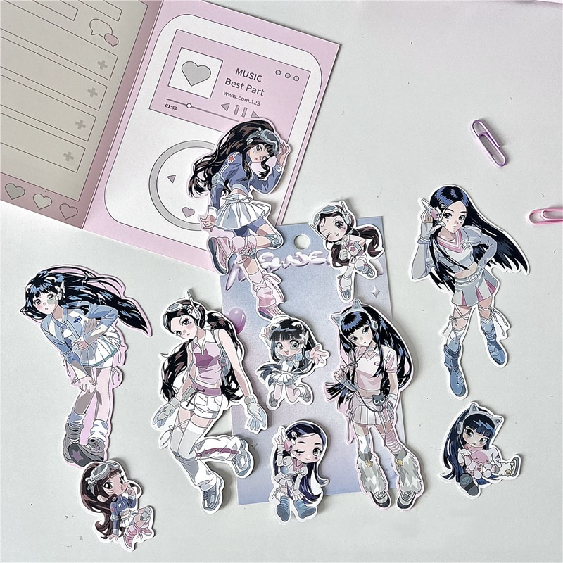 Nhãn Dán Sticker Newjeans Trang Trí Hình Dễ Thương STICKER STYLE HÀN QUỐC