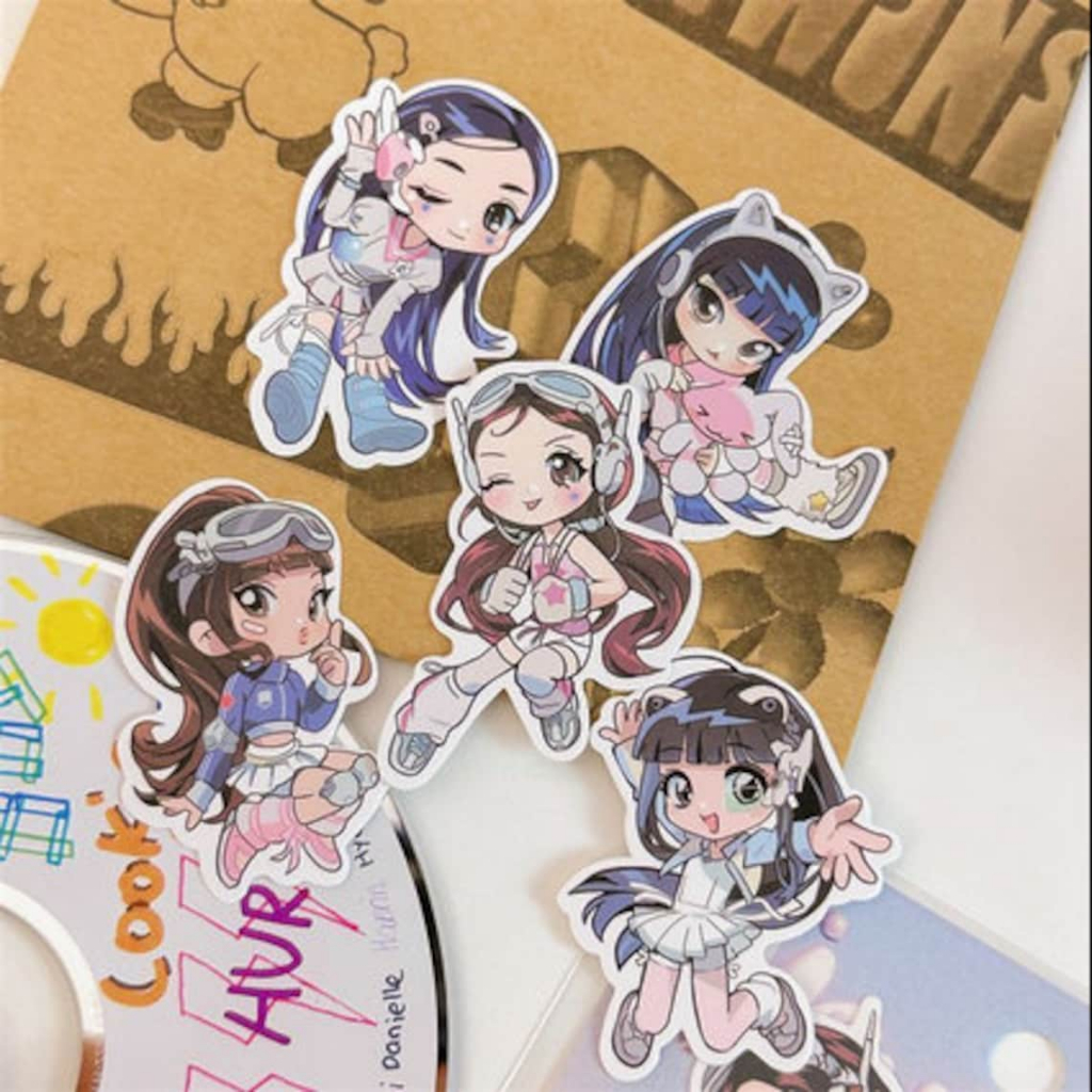 Nhãn Dán Sticker Newjeans Trang Trí Hình Dễ Thương STICKER STYLE HÀN QUỐC