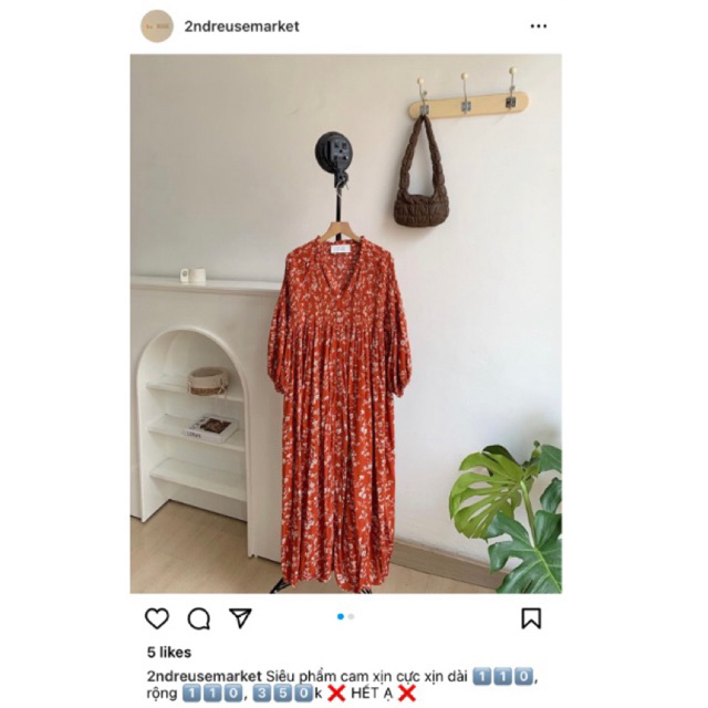 PASS đầm váy dài kiểu - nhà 2ndreusemarket váy secondhand / 2hand