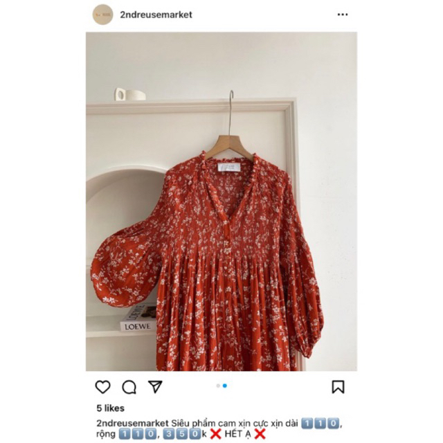 PASS đầm váy dài kiểu - nhà 2ndreusemarket váy secondhand / 2hand