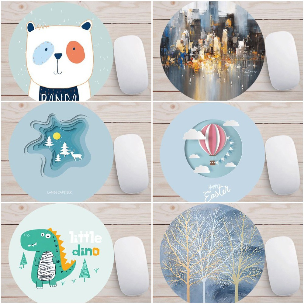 Miếng lót chuột, Bàn di chuột hình tròn 20 x 20cm Giá Rẻ và bền