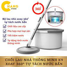 Cây Lau Nhà Tự Vắt K9, Chổi Lau Nhà Tách Nước 360 Độ