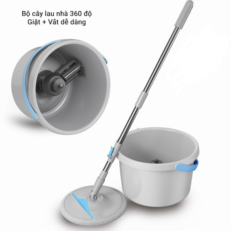 Cây Lau Nhà Tự Vắt K9, Chổi Lau Nhà Tách Nước 360 Độ
