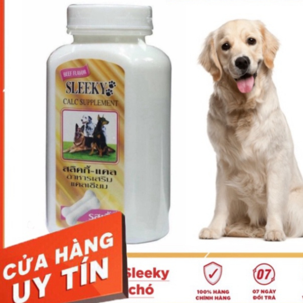 Canxi Thái Lan Sleeky chó mèo - canxi nano dinh dưỡng cho chó mang bầu.chó con