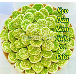 Kẹo dừa dứa non lá dứa - túi 500g - đặc sản bến tre