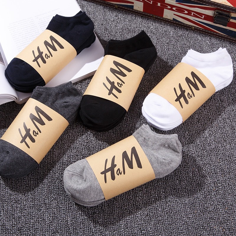 Sét 5 đôi tất nam nữ HM chống hôi chân hàng đẹp Myna Bra
