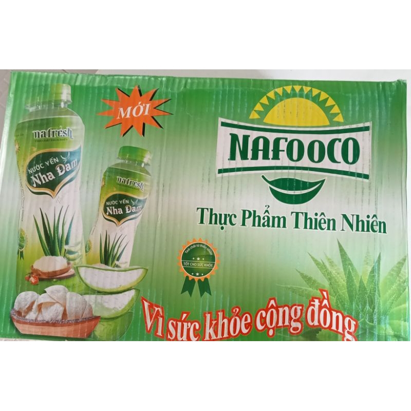 Nước Yến Nha Đam NAFOOCO Chai 500ml. Thùng 24 Chai