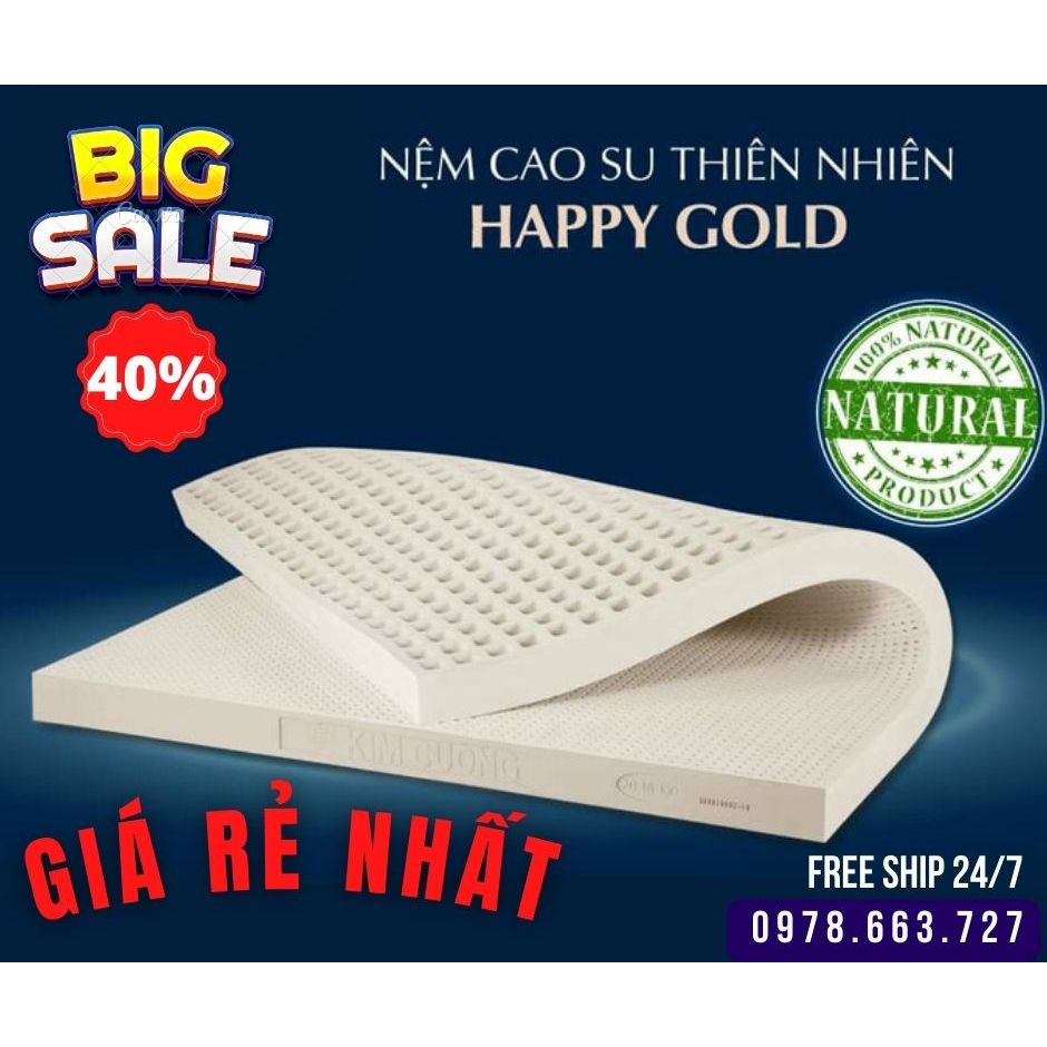Nệm cao su kim cương happy god (5cm)