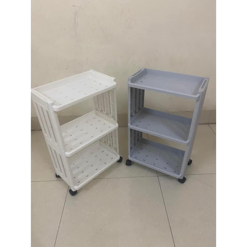Kệ đựng đồ giặt, phòng tắm chống thấm nước 3 tầng,4 tầng có bánh xe