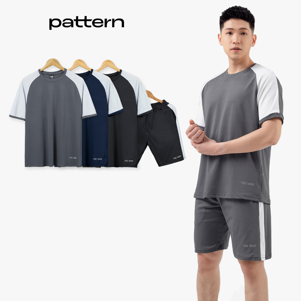 Bộ quần áo thể thao nam PATTERN THE 1992 phối màu tay áo PB001