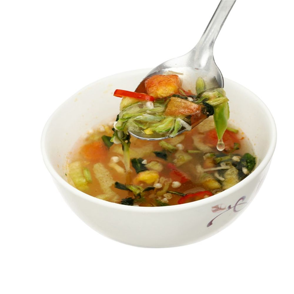 Canh Chua Chay I-Soup 50g  Viên Súp Chay Sấy Thăng Hoa Canh Lười Tiết Kiệm Thời Gian Ngon Như Nhà Làm
