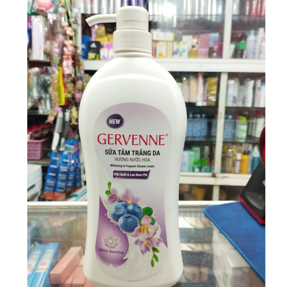 SỮA TẮM TRẮNG DA GERVENNE HƯƠNG NƯỚC HOA VIỆT QUẤT VÀ LAN NAM PHI 900ML - 1200ML