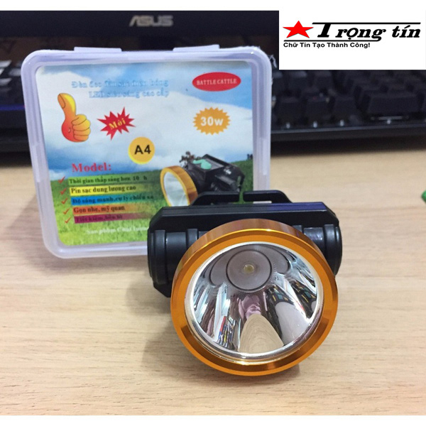 Đèn Pin Đội Đầu Siêu Sáng, Đèn Led Chống Thấm Nước Kèm Sạc Tiện Dụng Cho Hoạt Động Ngoài Trời