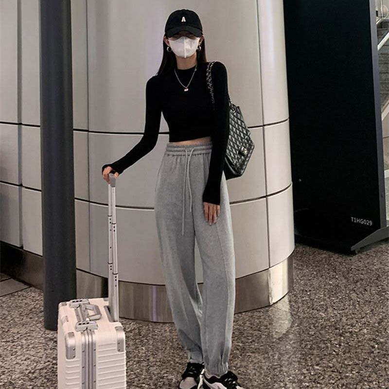 Áo croptop bozip dài tay cổ tròn nhiều màu peonyb nữ - Thun kiểu dáng ôm body bánh bèo tiểu thư hotgirl năng động đẹp