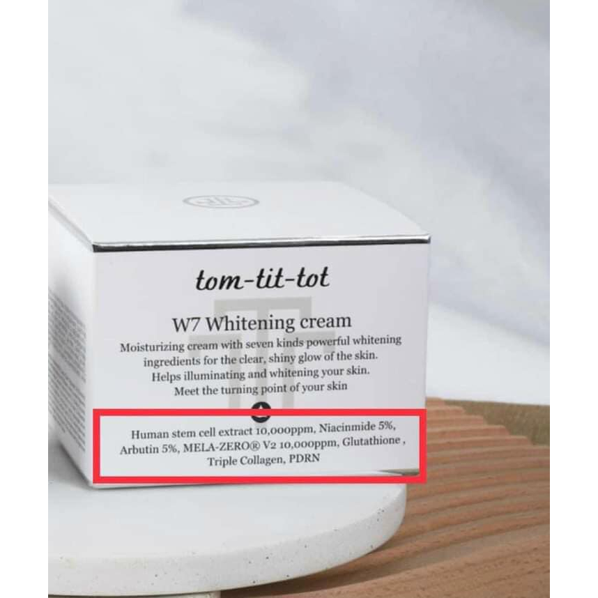 KEM DƯỠNG TRẮNG DA, LOẠI NÁM ARBUTIN W.7 Whitening CREAM - Dung tích 100ml