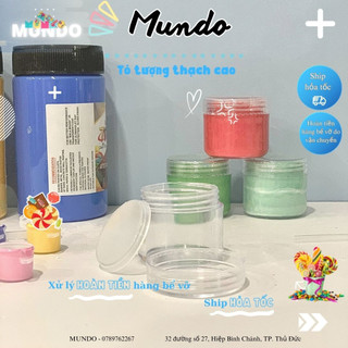 Hủ Nhựa 2 Nắp Chiết Màu Loại 1, Mỹ Phẩm Tiện Dụng