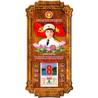 LỊCH GỖ TREO TƯỜNG ĐẠI TƯỚNG VÕ NGUYÊN GIÁP