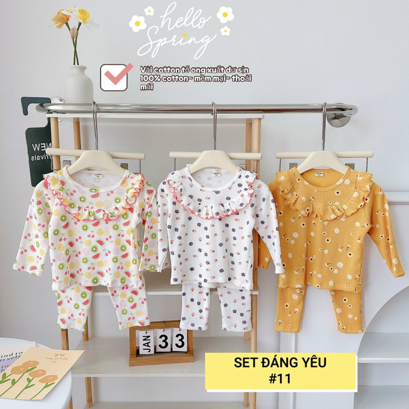 SET 3 BỘ BÈO BÉ GÁI SIÊU XINH
