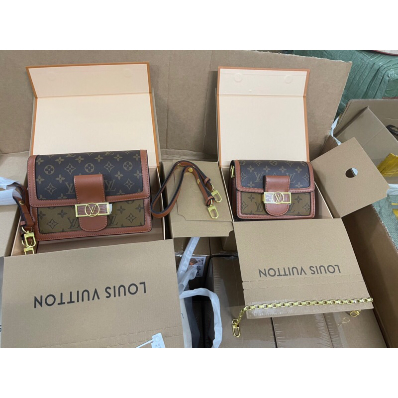 Túi Xách Nữ  DauPHIN Size 21,25 cmBản Vip2  Box Nam Châm Nguyên Siu Đeo Chéo Đeo Kẹp Nách Sang Chảnh MSP429