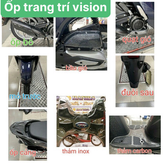ốp trang trí vision 2024 2023 2021 2022 carbon tuỳ chọn