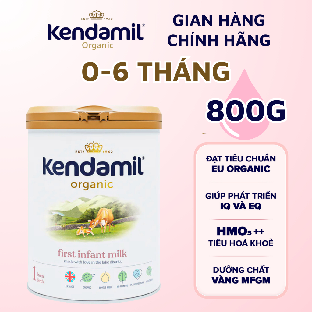 Sữa Công Thức Hữu Cơ Kendamil Organic Chứa HMOs Số 1 