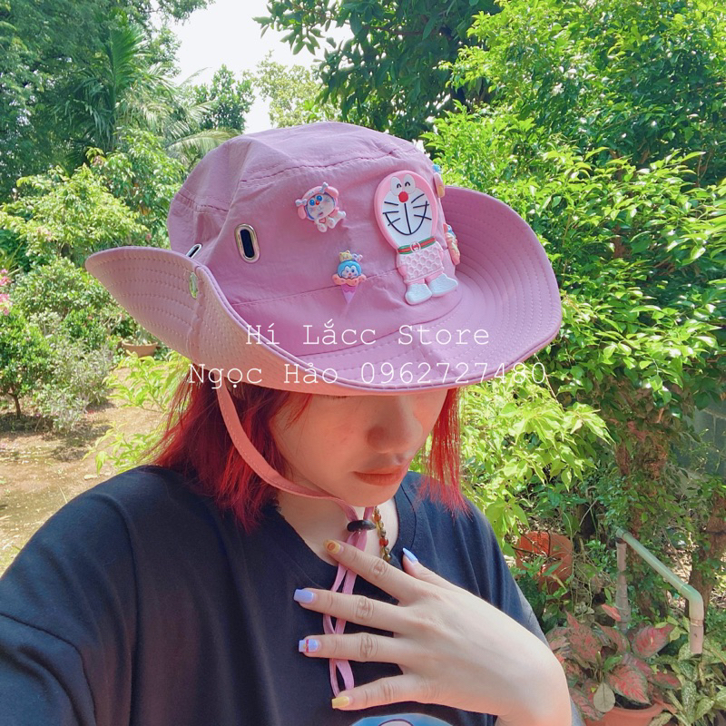 Mũ bucket doremon jean