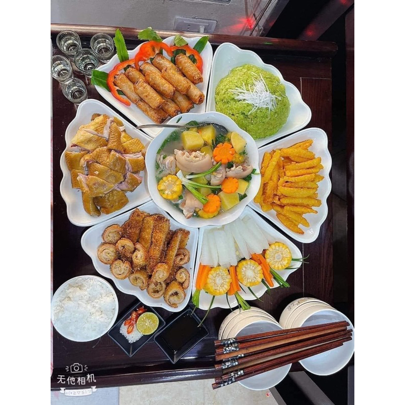 Bộ bát đĩa hoa mặt trời 45cm