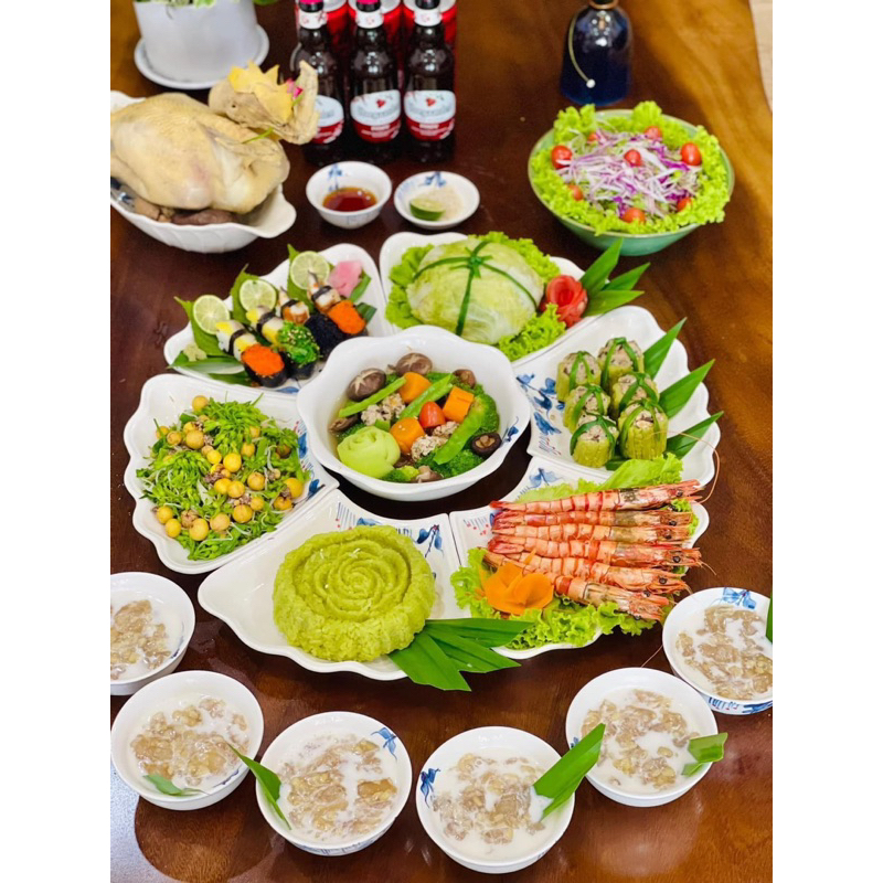 Bộ bát đĩa hoa mặt trời 45cm