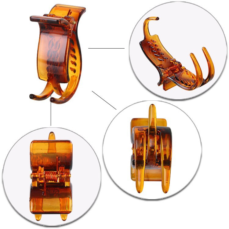 Lố 12 Kẹp Tóc Càng Cua 3 Răng Mix Nhiều Màu